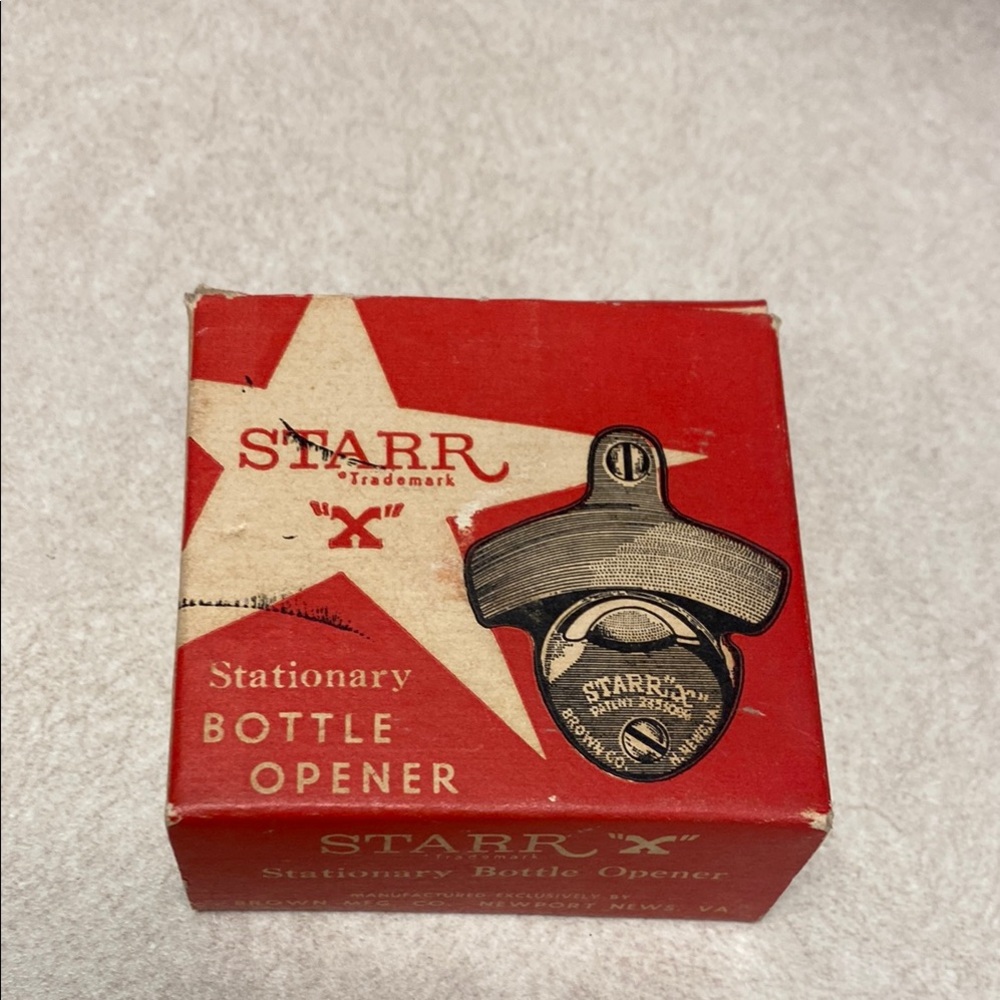 Starr X Stationary Bottle Opener in Red